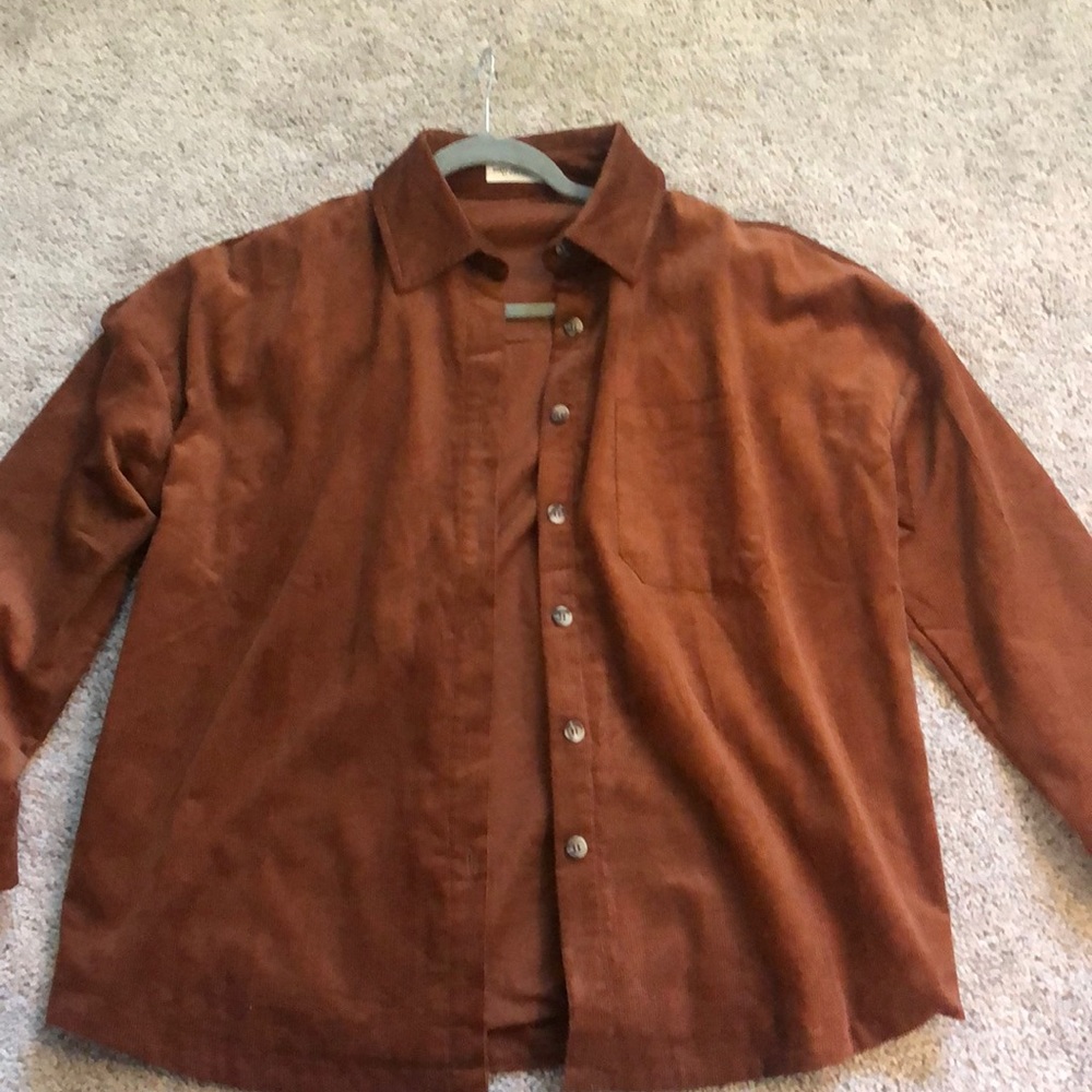 Button up, corduroy top